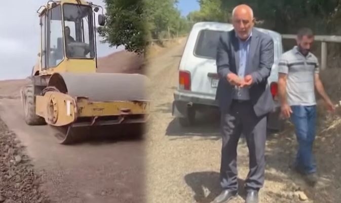 25 min manata yaxın pul yığıb yol çəkdirdilər, üç gün sonra dağıldı - Sakinlərdən ŞİKAYƏT - VİDEO