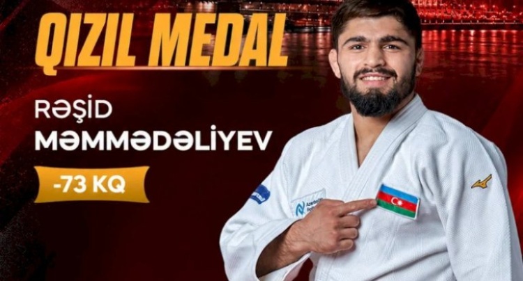 Azərbaycan cüdoçusu Vardanyanı məğlub edərək qızıl medal qazandı