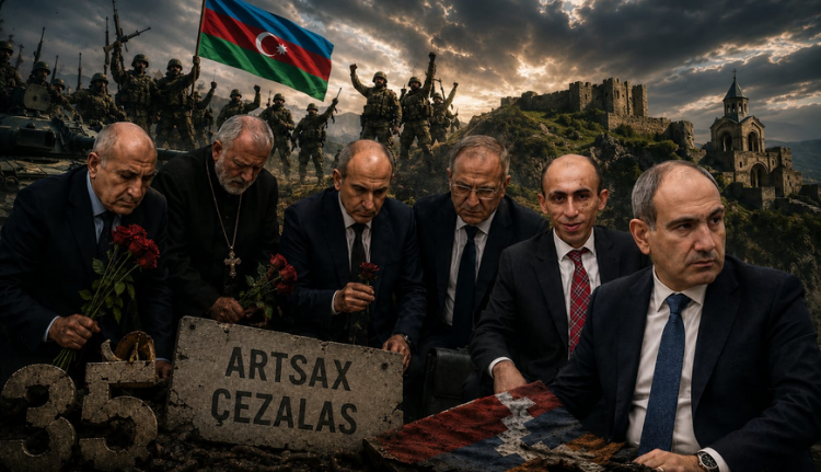 Azərbaycanın ərazi bütövlüyünü tanıyan İrəvanda qondarma rejimin “35 illiyi” - Xankəndidən, Şuşadan qaçan siçovullar tədbirdə - FOTOLAR