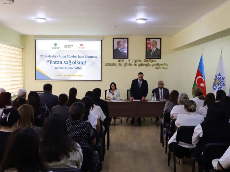 YAP Tovuz rayon təşkilatı "Vətən sağ olsun” mövzusunda tədbir keçirilib