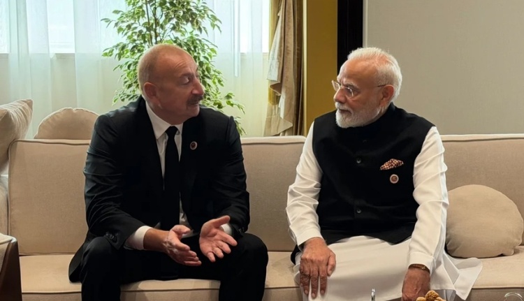 İlham Əliyev Narendra Modi ilə görüşü barədə paylaşım edib - FOTO