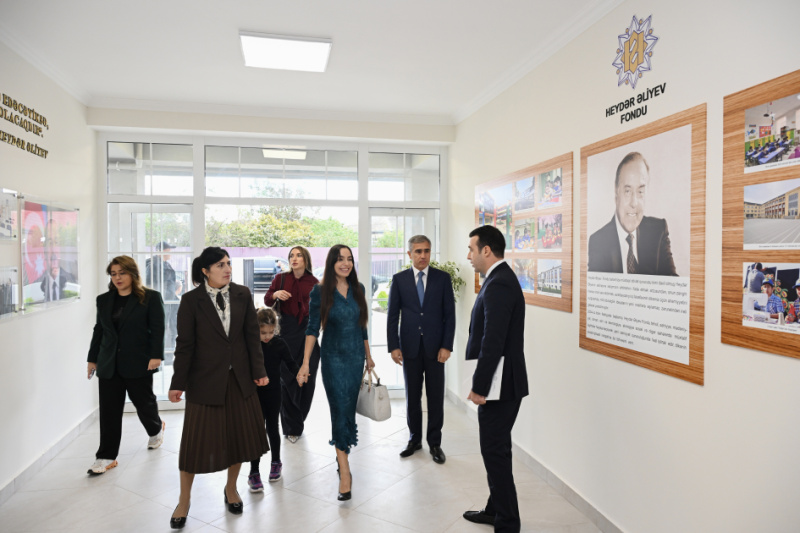 Əliyevalar Göylər kəndində körpələr evi-uşaq bağçasının açılışında -