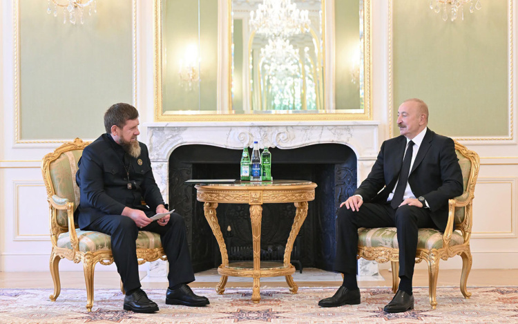 İlham Əliyev Kadırovu qəbul etdi - Fotolar