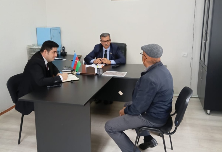 Novruzəli Aslanov İsmayıllıda növbəti dəfə vətəndaşları qəbul edib